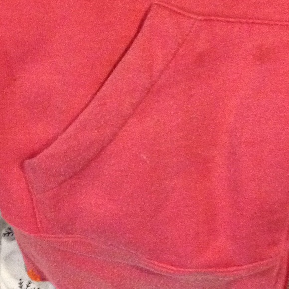 Pink zip up sweat jacket. Size is large. - Picture 3 of 4